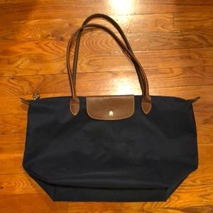 Longchamp large tote- navy
